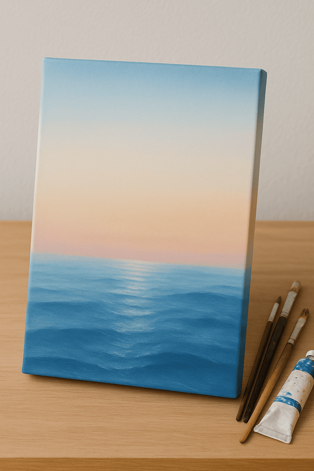 Sunset by the Sea - Custom Acrylic Painting